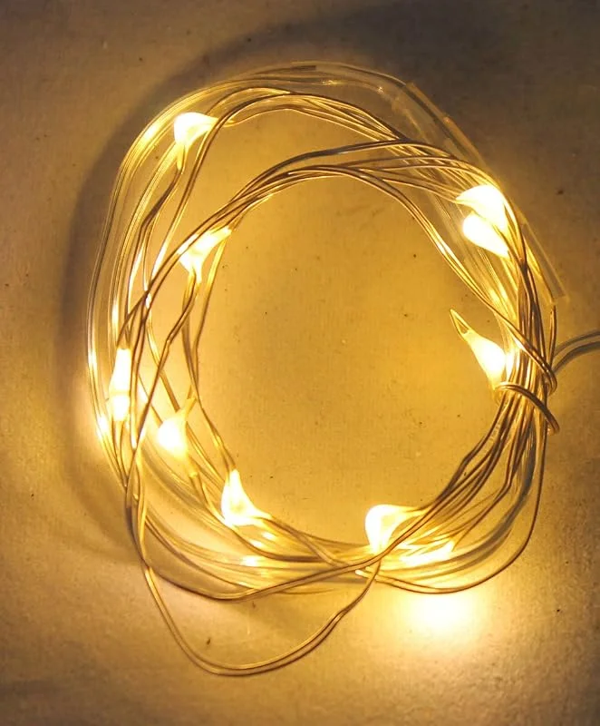 Besuche den colourliving-Store LED-Lichterkette MICRO 4er Set à 10 Leuchten Lichtfarbe warmweiß inkl. Batterien und Batterie-Ersatz Weihnachtsdeko Innenraum — Weihnachtsbeleuchtung