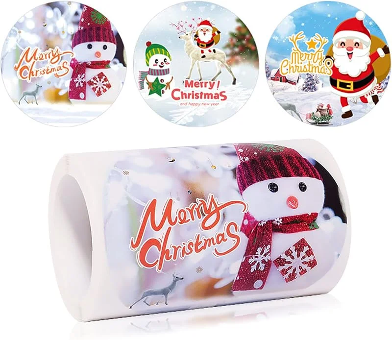 Marke: Montesy Weihnachtsaufkleber, Umschlag-Aufkleber, Geschenke, dekorative Aufkleber, Weihnachten, 3 Stile — Geschenkverpackung