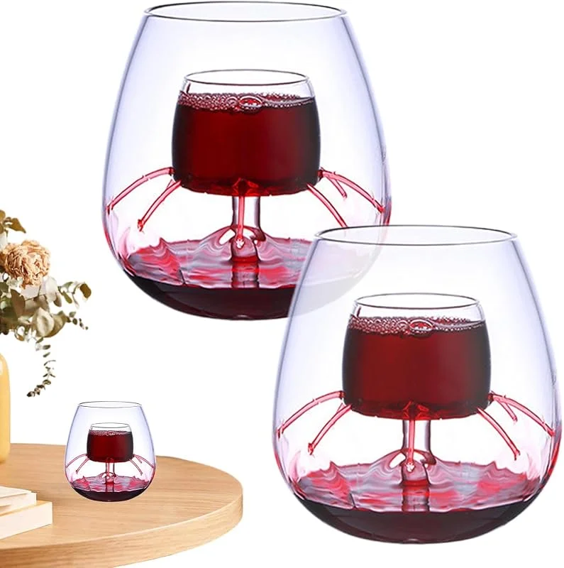 Marke: Generisch Belüfterglas, Weindekanter, , Glaswaren, Kelch-Set, Gläser — Wein und Festtafel