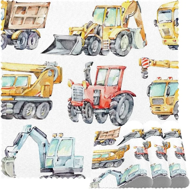 Marke: VAPOKF Bagger Baumaschinen Mixer Tischsets 1 Stück für Esstisch Waschbar Rutschfeste Platzsets für Weihnachten Urlaub Geburtstag Party Tisch — Küche & Haushalt