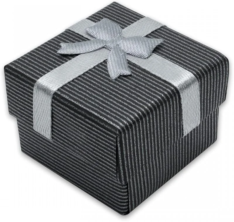 Besuche den Soul-Cats-Store Soul-Cats 5 Stück Geschenkboxen mit Steckeinlage für Ringe oder Ohrstecker, mit Schleife — Geschenkverpackung