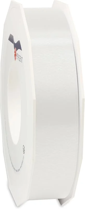 Besuche den Morex Ribbon-Store C.E. PATTBERG Geschenkband weiss, 91 Meter Ringelband 25 mm zum Basteln, Dekorieren & Verpacken von Geschenken zu jedem Anlass — Geschenkverpackung
