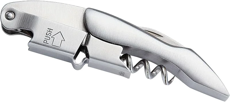 Besuche den Cilio-Store cilio Kellner-Korkenzieher CLASSIC, 3-in-1 Weinöffner, zweistufiger Hebel — Wein und Festtafel