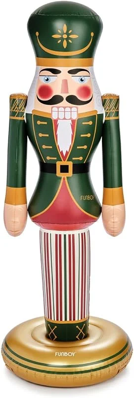 Marke: FUNBOY FUNBOY Riesiger aufblasbarer klassischer Nussknacker, Weihnachtsdekoration, für Innen- und Außenbereich, wetterfest, beschwerter Boden, 152 cm — Küche & Haushalt