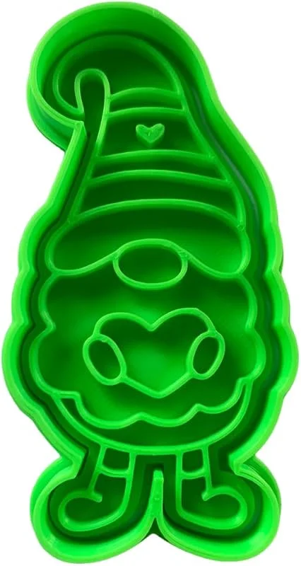 Marke: The Cookie Cutter Hub The Cookie Cutter Hub 10 cm Valentinstag Zwerg mit Herz Ausstecher und passender Prägung für Plätzchen Kekse Ton Backen Dekoration — Weihnachtskueche