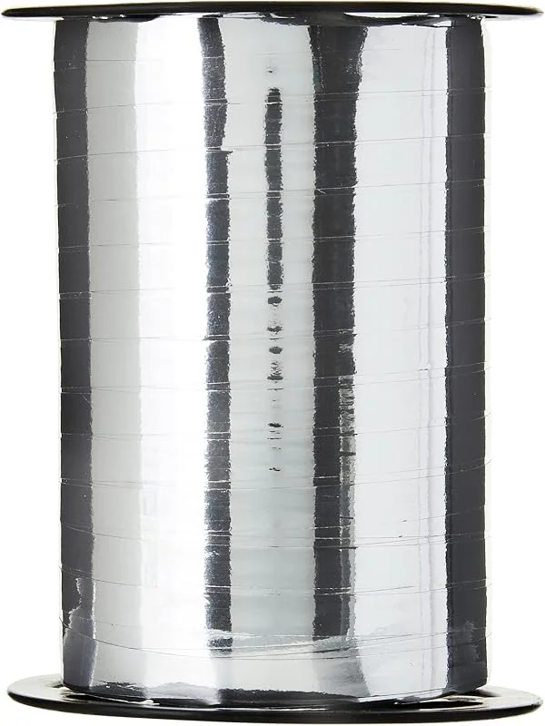 Besuche den Clairefontaine-Store Clairefontaine 602076C Spule Geschenkband 250mx7, 5mm Metall Silber — Geschenkverpackung