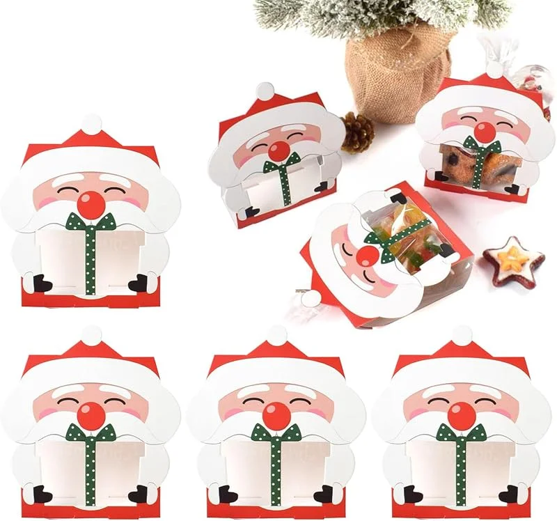 Marke: Generisch Geschenktüten Weihnachten 8 Stück festliche Behälter wiederverwendbar für — Geschenkverpackung