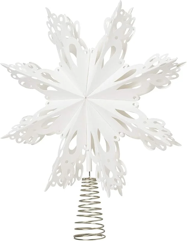 Marke: Broste Copenhagen Broste Copenhagen Christmas Dekostern Snowflake aus Papier in der Farbe Weiß, Durchmesser: 30cm, 70080350 — Weihnachtsdeko