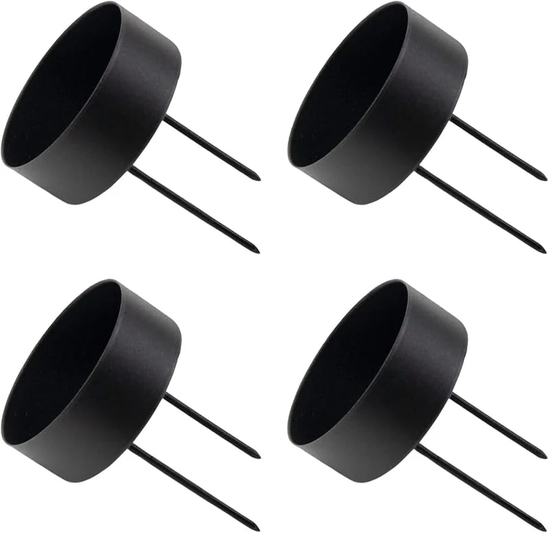 Besuche den Spetebo-Store Kerzenpick schwarz matt für Stumpenkerzen bis 6 cm - 4er Set — Advent und Tisch